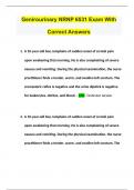 Genirourinary NRNP 6531 Exam With Correct Answers