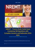 The most comprehensive and Complete NREMT Paramedic Questions and Answers Compilation Bulk. 