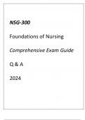 (GCU) NSG-300 FOUNDATIONS OF NURSING COMPREHENSIVE EXAM GUIDE Q & A 2024.