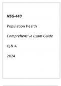 (GCU) NSG-440 POPULATION HEALTH COMPREHENSIVE EXAM (GCU) NSG-440 POPULATION HEALTH COMPREHENSIVE EXAM GUIDE Q & A 2024GUIDE Q & A 2024