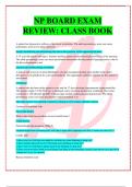 NP BOARD EXAM  REVIEW: CLASS BOOK
