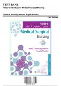 Test Bank for Timby's Introductory Medical-Surgical Nursing, 13th Edition by Moreno, 9781975172237, Covering Chapters 1-72 | Includes Rationales
