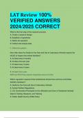 BEST REVIEW LAT Review 100%  VERIFIED ANSWERS  2024/2025 CORRECT