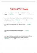 NASM-CNC Exam 2024