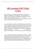 JB Learning EMT Final Exam  A 20-year-old male was pulled from cold water by his friends. The length of his submersion is not known and was not witnessed. You perform a primary assessment and determine that the patient is apneic and has a slow, weak pulse