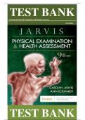 Test Bank for Physical Examination and Health Assessment 9th Edition by Carolyn Jarvis, Ann Eckhardt / All Chapters 1-32 / Full Complete