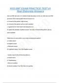 NYS EMT EXAM PRACTICE TEST #1  Real Elaborate Answers