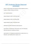 EMT Vocabulary Review [Approved worksheet]