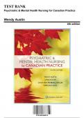 Test Bank for Psychiatric and Mental Health Nursing for Canadian Practice, 4th Edition by Austin, 9781496384874, Covering Chapters 1-35 | Includes Rationales