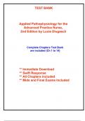 Test Bank for Applied Pathophysiology for the Advanced Practice Nurse, 2nd Edition Dlugasch (All Chapters included)