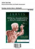Test Bank for Physical Examination and Health Assessment, 9th Edition by Carolyn Jarvis, 9780323809849, Covering Chapters 1-32 | Includes Rationales