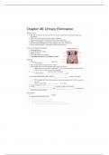 Nur 306 - Urinary Elimination practice material 