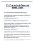 NY Property & Casualty  State Exam