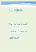 National Council Licensure Examination (NCLEX-RN)