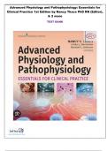 Advanced Physiology and Pathophysiology: Essentials for Clinical Practice 1st Edition by Nancy Tkacs PhD RN (Editor), & 2 more TEST BANK