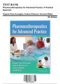 Test Bank: Pharmacotherapeutics for Advanced Practice: A Practical Approach, 5th Edition by Arcangelo - Chapters 1-56, 9781975160593 | Rationals Included