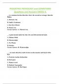 PEDORTHIC PATHOLOGY and CONDITIONS  Questions and Answers RATED A