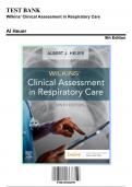 Test Bank: Wilkins Clinical Assessment in Respiratory Care, 9th Edition by Al Heuer - Chapters 1-21, 9780323696999 | Rationals Included