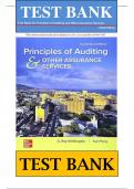 TEST BANK For Principles of Auditing and Other Assurance Services 22nd Edition by Ray Whittington, Kurt Pany ISBN: 9781260598087| Complete Chapters| 100 % Verified