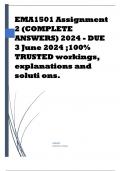EMA1501 Assignment 2 (COMPLETE ANSWERS) 2024 - DUE 3 June 2024 Course Emergent Mathematics - EMA1501 (EMA1501) Institution University Of South Africa (Unisa) Book Teaching Mathematics in the Foundation Phase