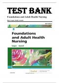 Test Bank for Foundations and Adult Health Nursing 8th Edition by Kim Cooper Kelly Gosnell