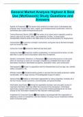 General Market Analysis Highest & Best Use (McKissock) Study Questions and Answers