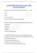 Latest #2024 Peds Exam with 100%  Correct Answers