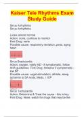 Kaiser Tele Rhythms Exam Study Guide