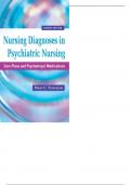 Nursing Diagnoses in Psychiatric Nursing: Care Plans and Psychotropic Medications EIGHTH EDITION Mary C. Townsend, DSN, PMHCNS-BC Clinical Specialist/Nurse Consultant Adult Psychiatric Mental Health Nursing