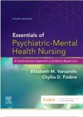 Essentials of Psychiatric Mental Health Nursing 4th Edition by Elizabeth Varcarolis test bank ; is a comprehensive guide that employs a communication approach to provide evidence-based care for psychiatric patients, Test Bank For Essentials of Psychiatric