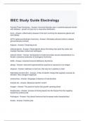 IBEC Study Guide Electrology with complete solutions