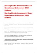Nursing health Assessment Exam Questions with Answers 2024 Updates.pdf