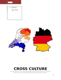 Cross Culture Research (Netherlands-Germany)
