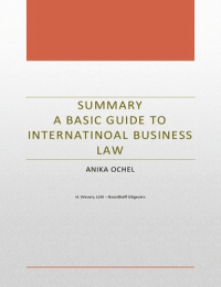 Summary A Basic Guide to International Business Law