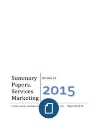 Papers Summary - Services Marketing