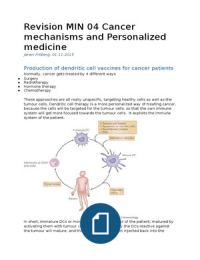 Samenvatting Cancer Mechanisms and Personalized Medicine