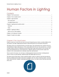 Human Factors in Lighting -  Boyce (Light and Experience)