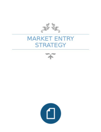Market Entry Strategy - Export Planning Summary