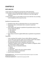 Study Guide Unit 13 - Summary