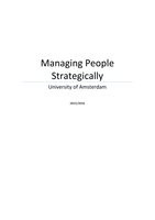 Managing People Strategically