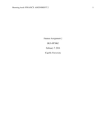 BUS-FP3062 Financial Assessment 2