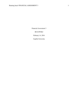 BUS-FP3062 Financial Assessment 3
