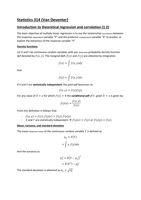 Statistics 314 - Regression model and distributions 
