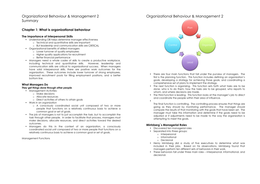 Behavior Management & Organization 2