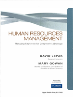 human resource management managing employees for competitive advantage  - Lepak 