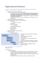 Organisatiemanagement (chapter 1-chapter 16)