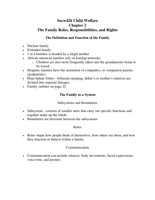 Family Roles, Responsibilities, and Rights