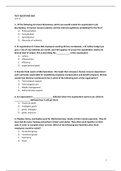 TEST QUESTIONS Strategy & Organization for final exam WITH ANSWERS