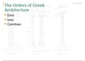 Greek Order of Columns