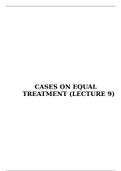 CASES ON EQUAL TREATMENT (Samira Achbita, Bougnaoui and ADDH)